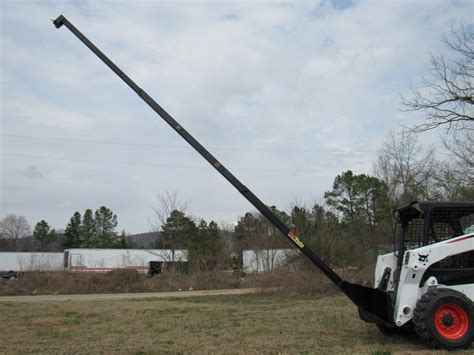 sk-30 skid steer bobcat lift hoist teleboom attachment|skid steer telescopic boom.